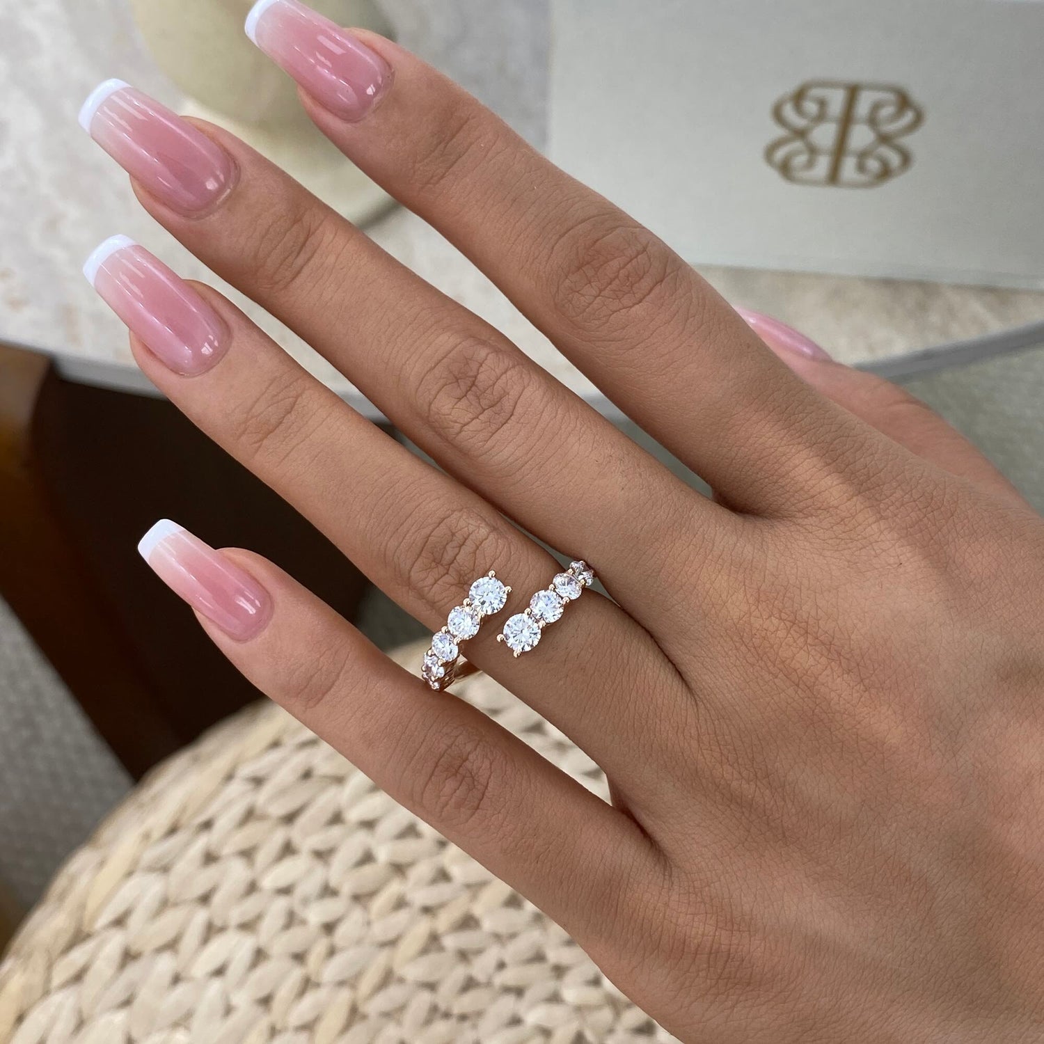 Angelica 1.7 Round Lab-Grown Diamond Half-Eternity, Special Ring