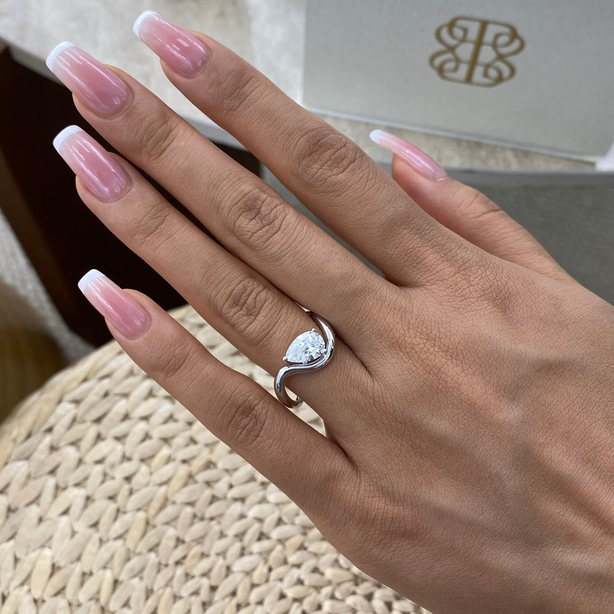 Jasmine 1.0 Pear Lab-Grown Diamond Solitaire, Special Ring