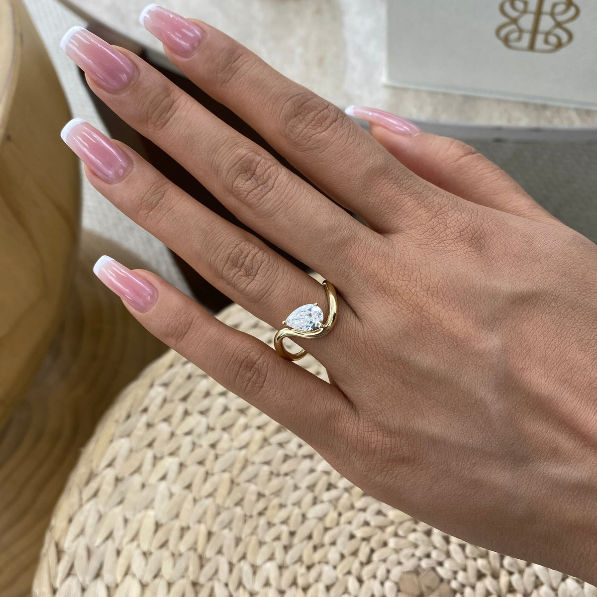 Jasmine 1.0 Pear Lab-Grown Diamond Solitaire, Special Ring