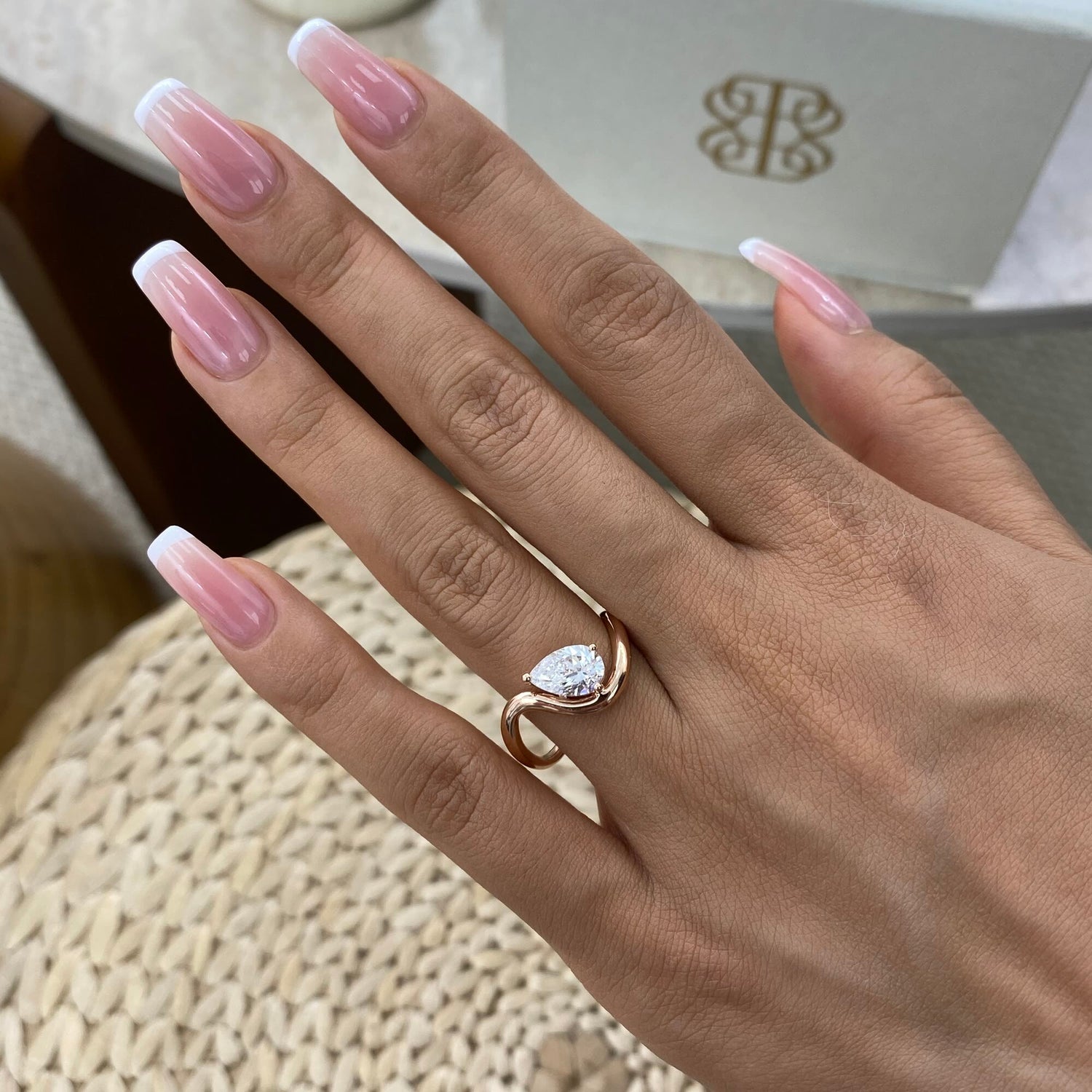 Jasmine 1.0 Pear Lab-Grown Diamond Solitaire, Special Ring