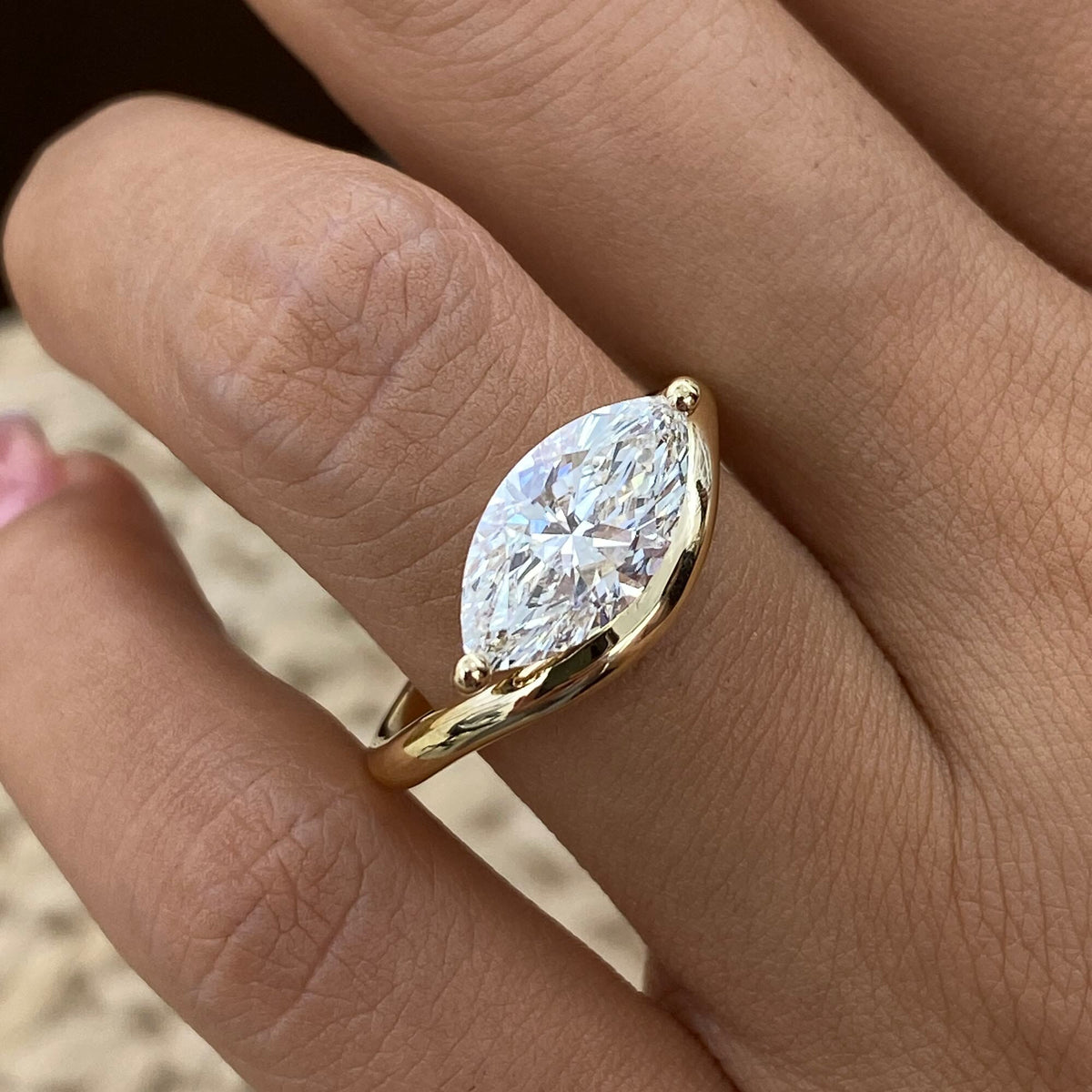 Margaret 2.0 Marquise Lab-Grown Diamond Solitaire, Special Ring