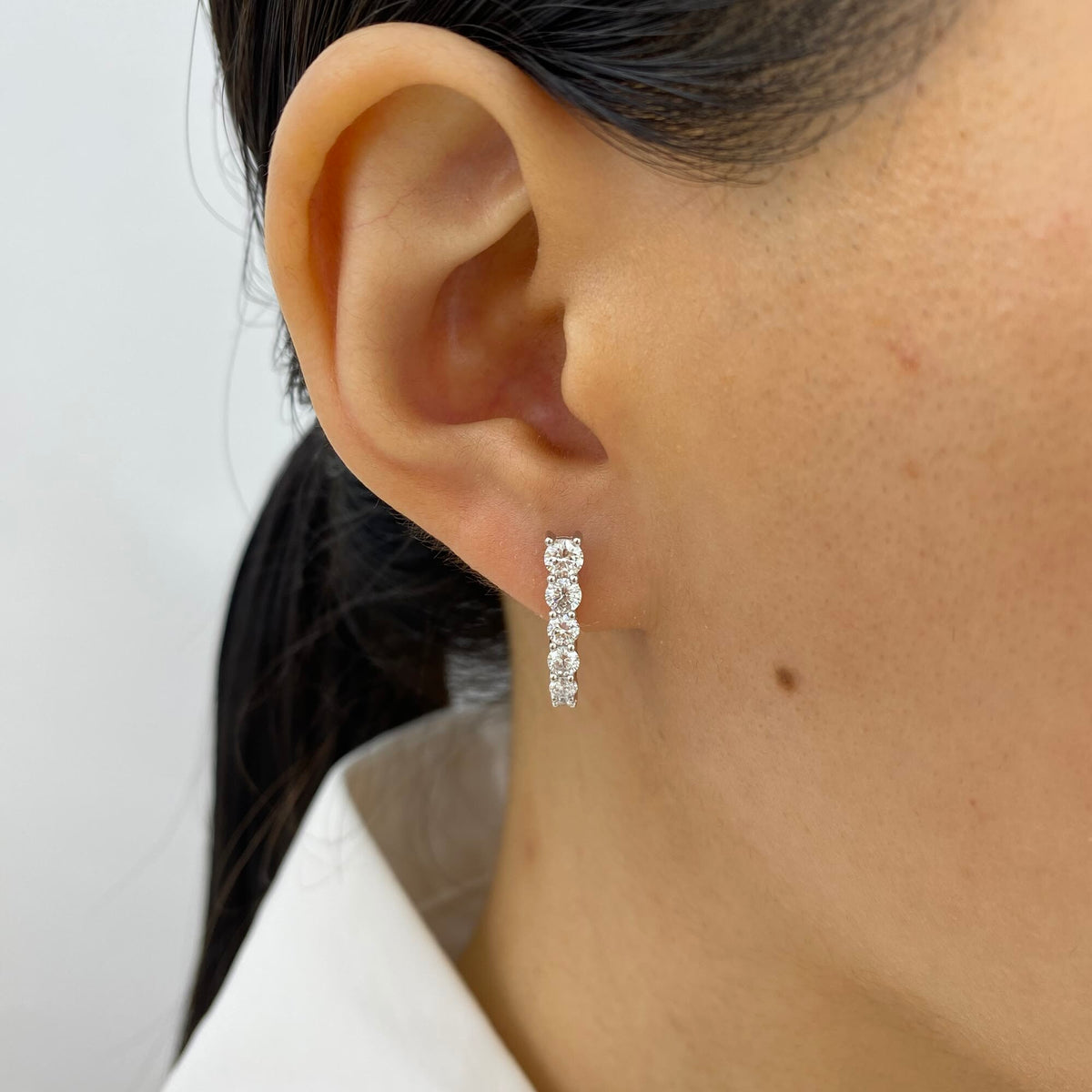 Isabella 1.2 Round Lab-Grown Diamond Drop Earrings