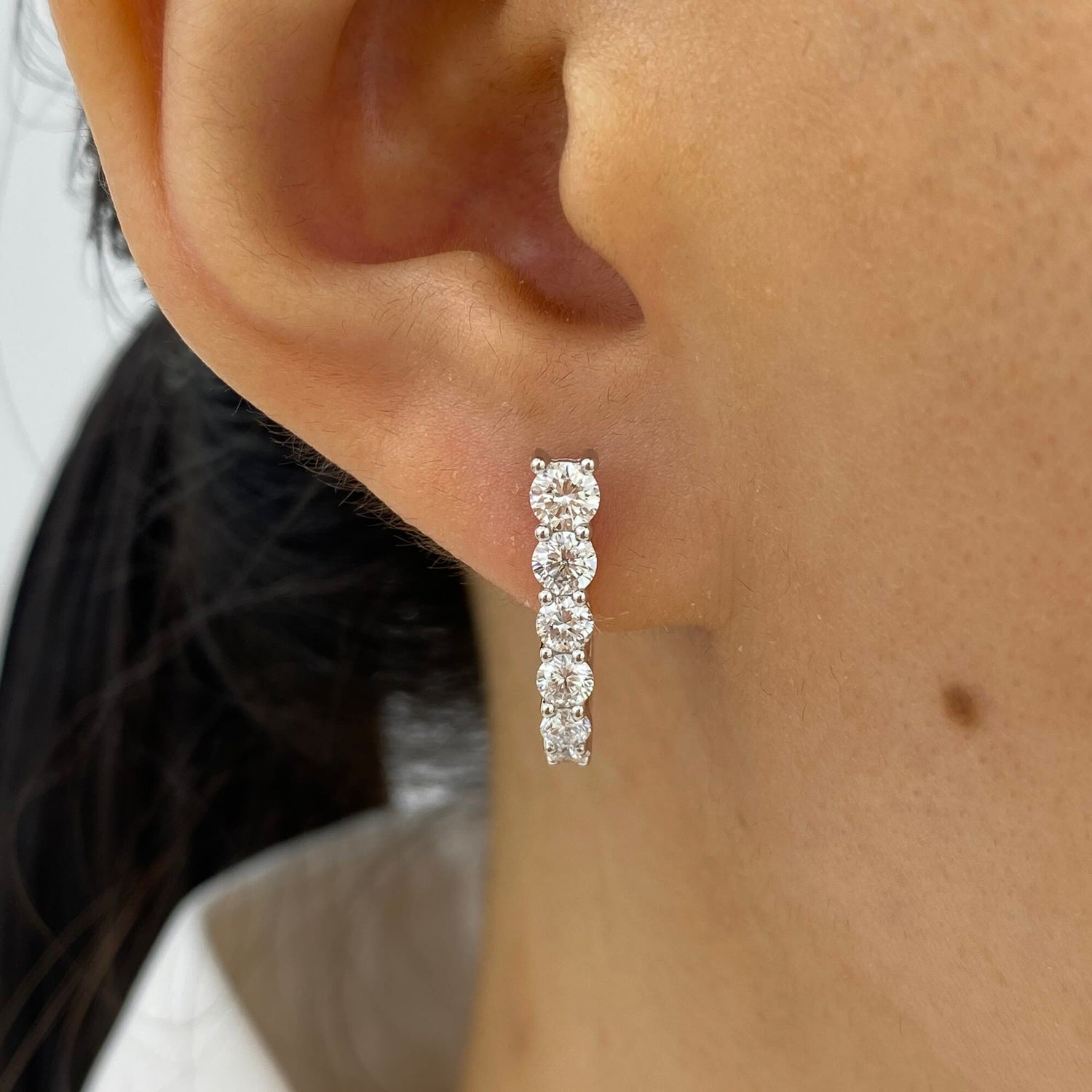 Isabella 1.2 Round Lab-Grown Diamond Drop Earrings
