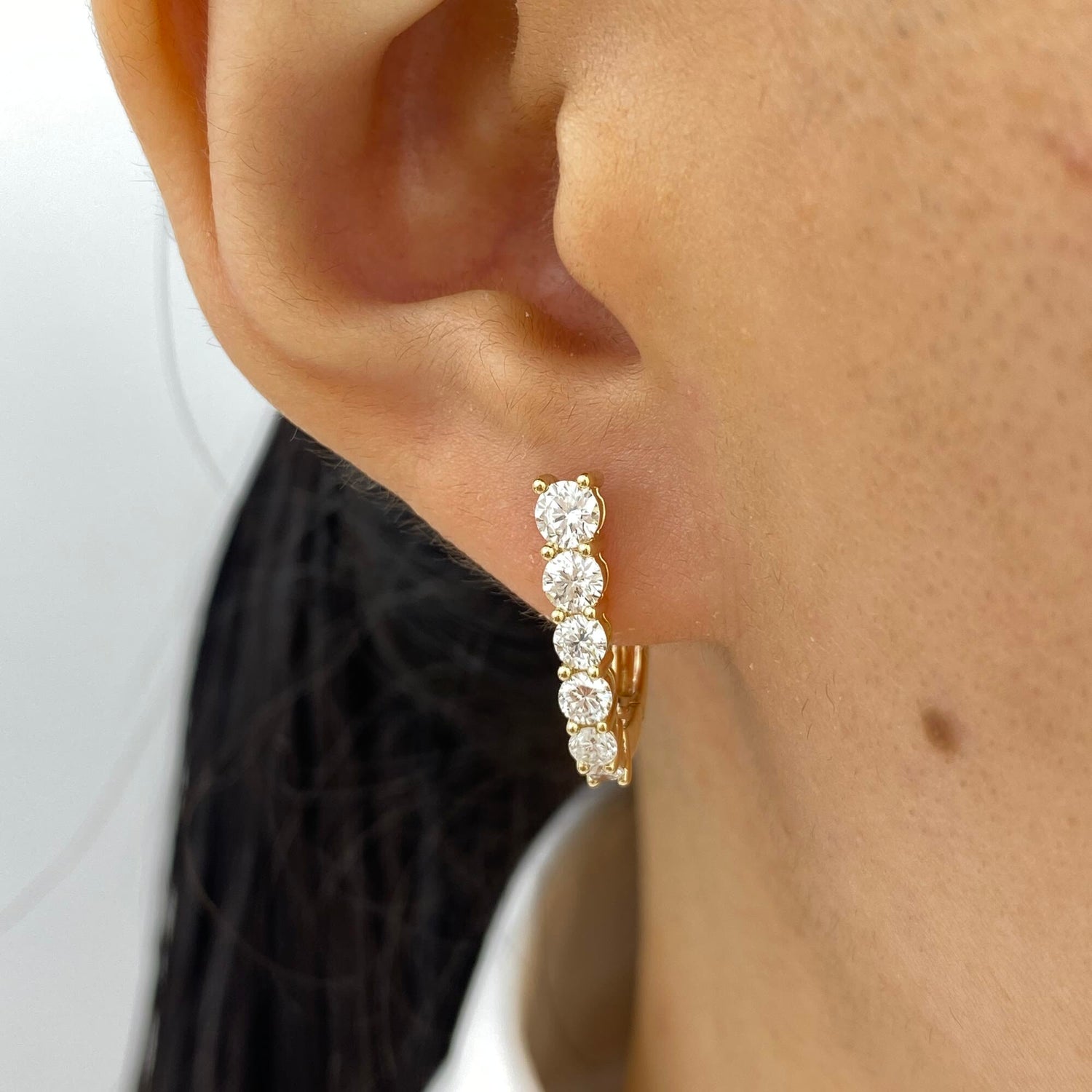 Isabella 1.2 Round Lab-Grown Diamond Drop Earrings