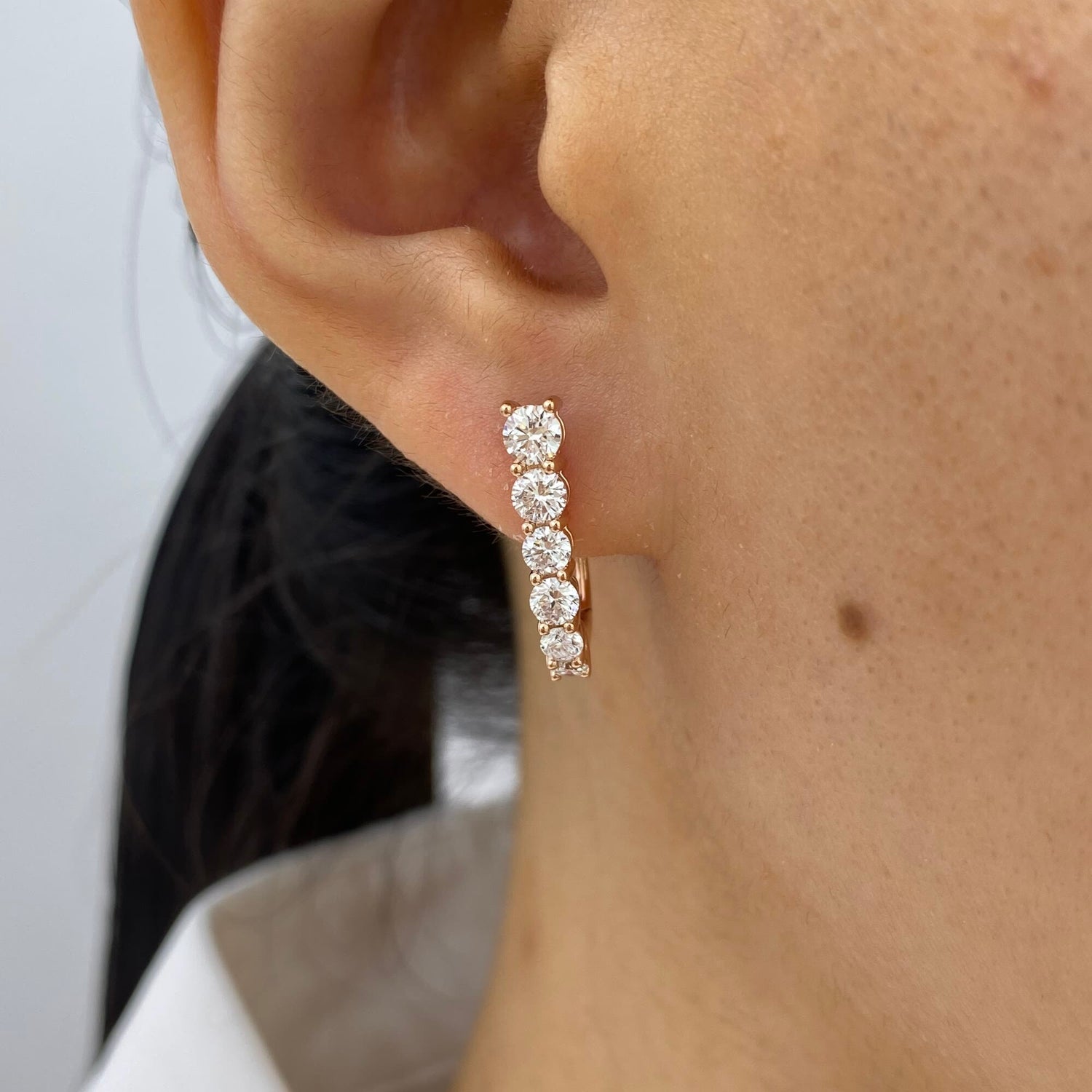 Isabella 1.2 Round Lab-Grown Diamond Drop Earrings