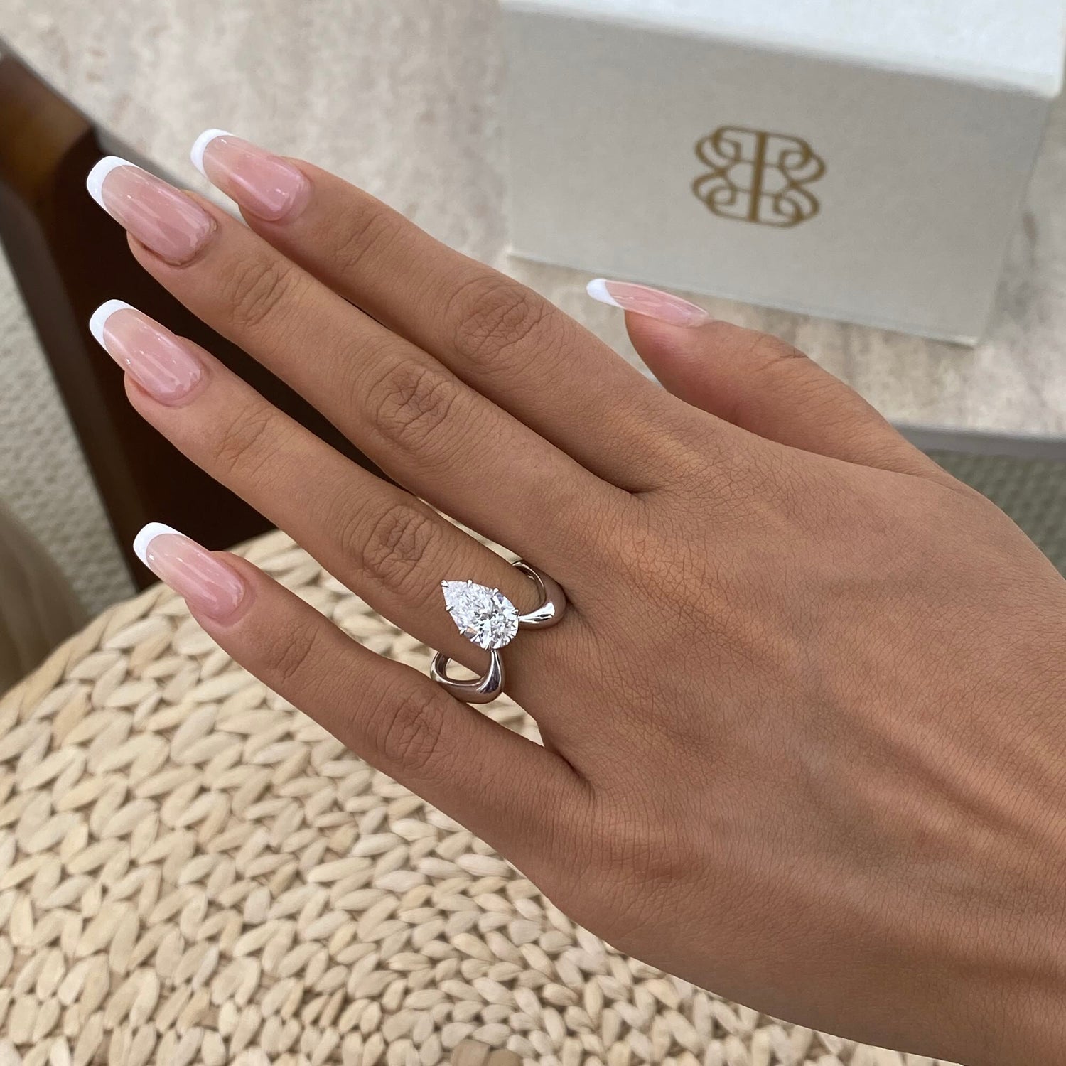 Matilda 2.0 Pear Lab-Grown Diamond Solitaire, Special Ring