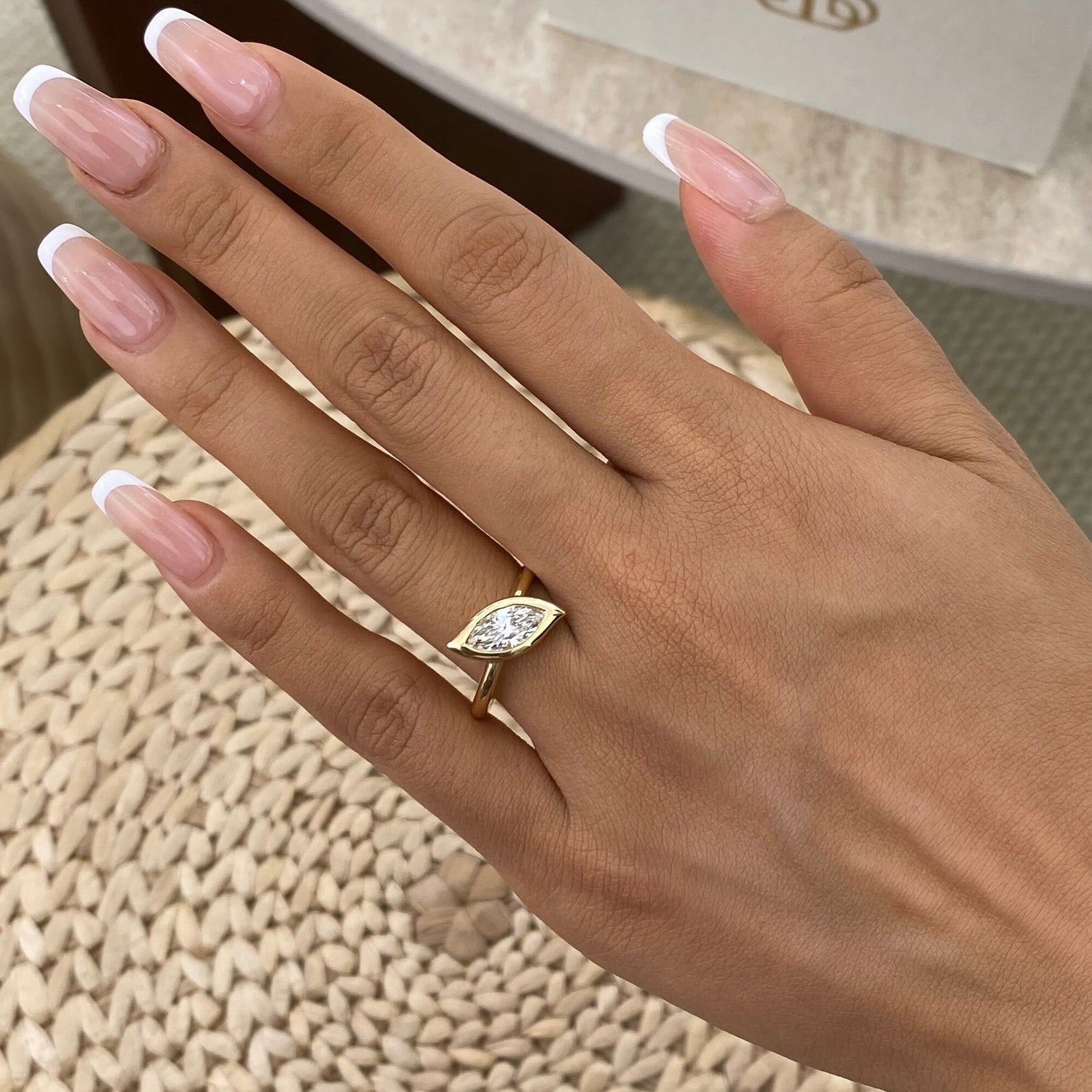Margot 0.8 Marquise Lab-Grown Diamond Solitaire, Special Ring