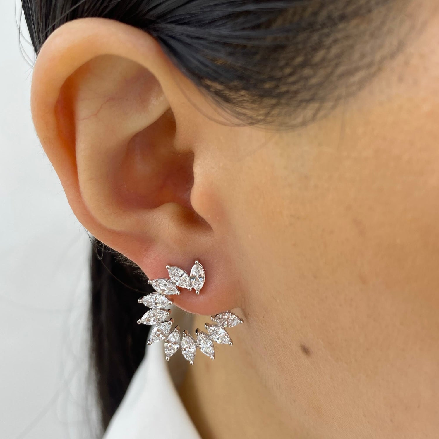 Eva 2.8 Marquise Lab-Grown Diamond Special, Hoop Earrings