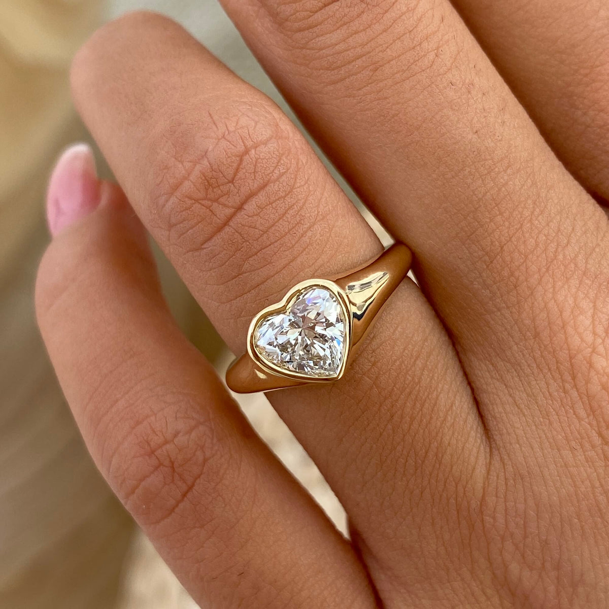 McKenna 1.0 Heart Lab-Grown Diamond Solitaire, Special Ring