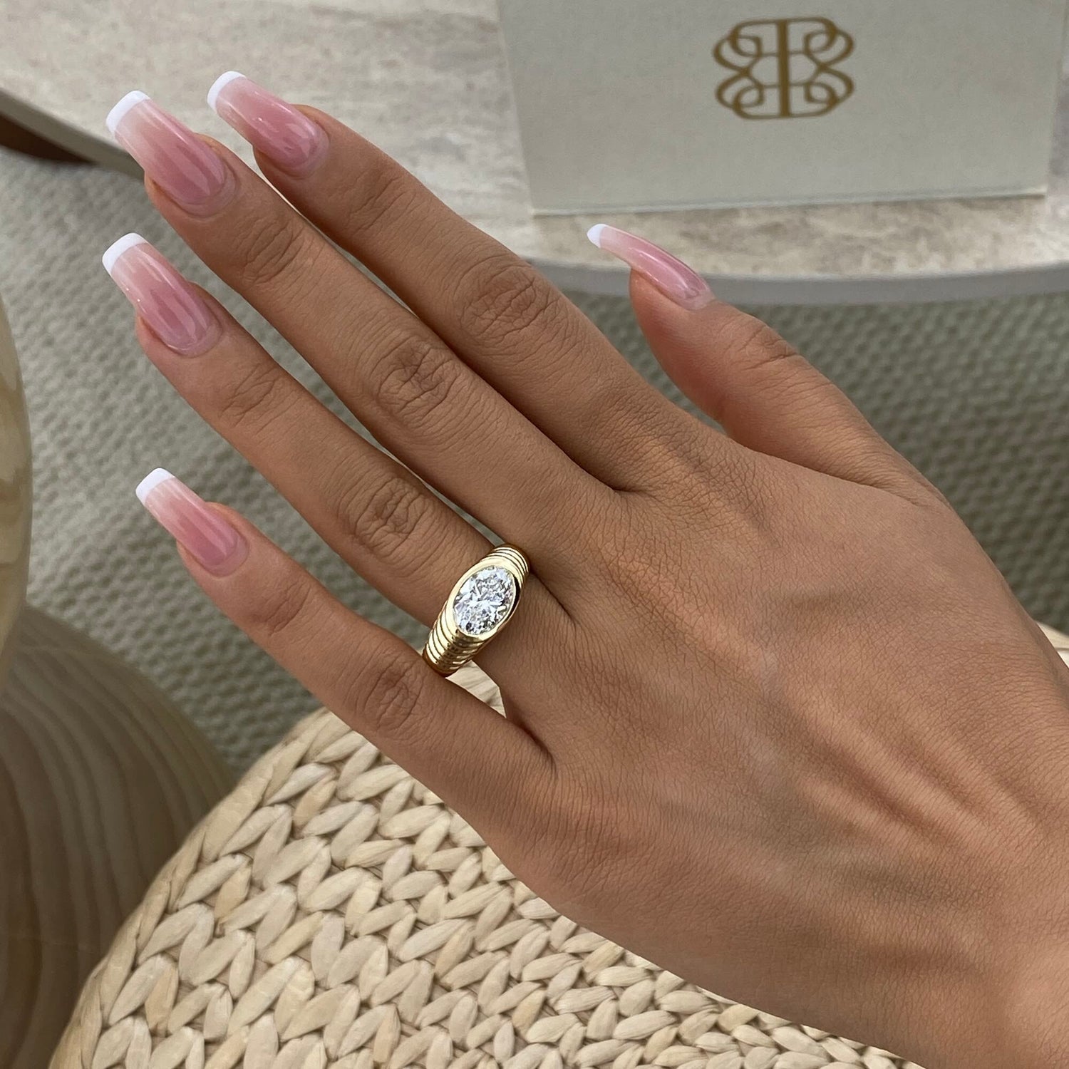 Lauren 2.0 Oval Lab-Grown Diamond Special, Bezel Ring