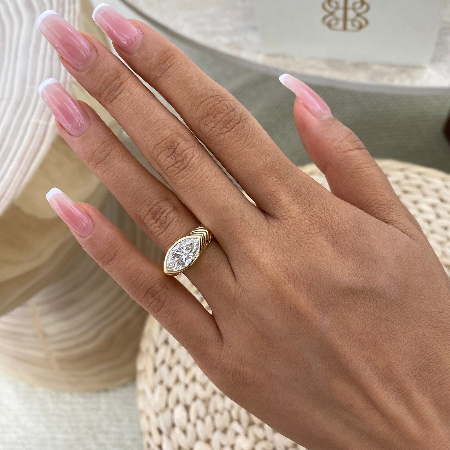 Lauren 2.0 Marquise Lab-Grown Diamond Special, Bezel Ring