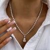 Briar 19.3 Pear Lab-Grown Diamond Tennis, Solitaire Necklace