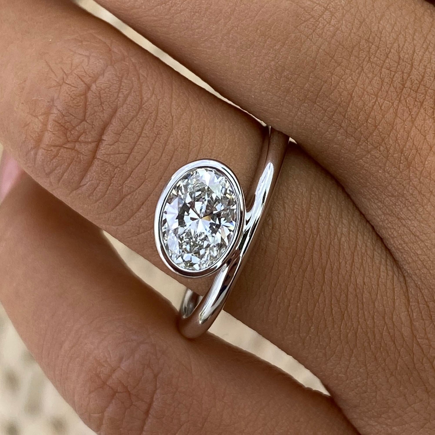 Nadia 1.0 Oval Lab-Grown Diamond Solitaire, Special Ring