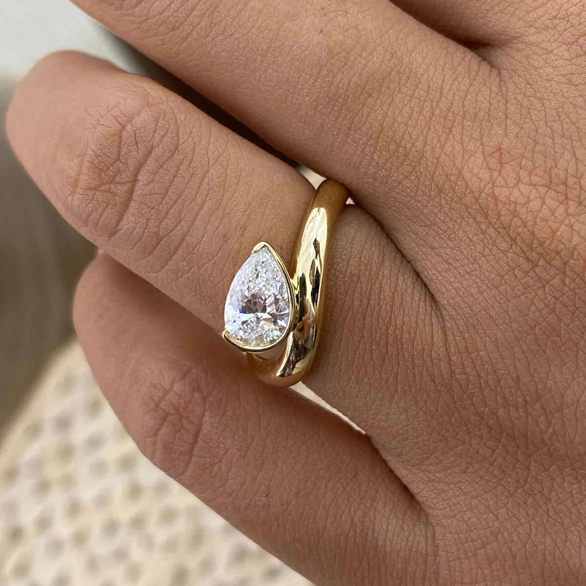 Nova 0.8 Pear Lab-Grown Diamond Solitaire, Special Ring