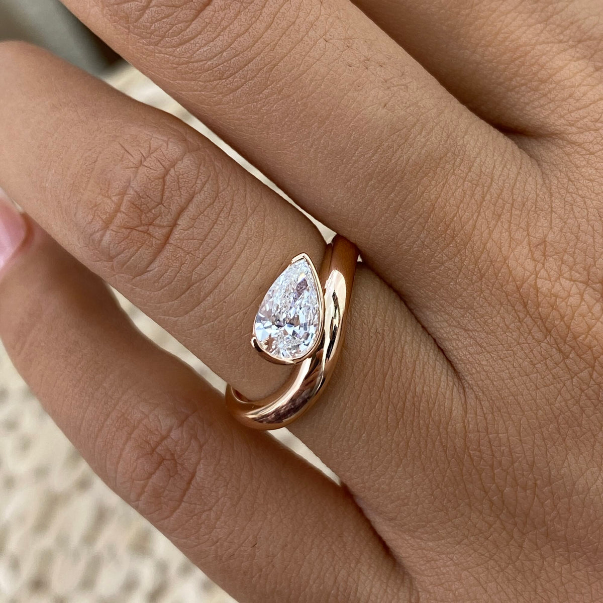 Nova 0.8 Pear Lab-Grown Diamond Solitaire, Special Ring