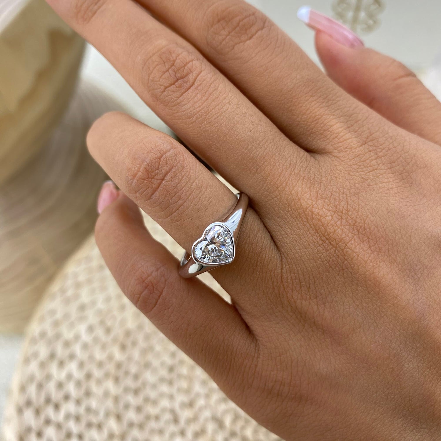 McKenna 1.0 Heart Lab-Grown Diamond Solitaire, Special Ring