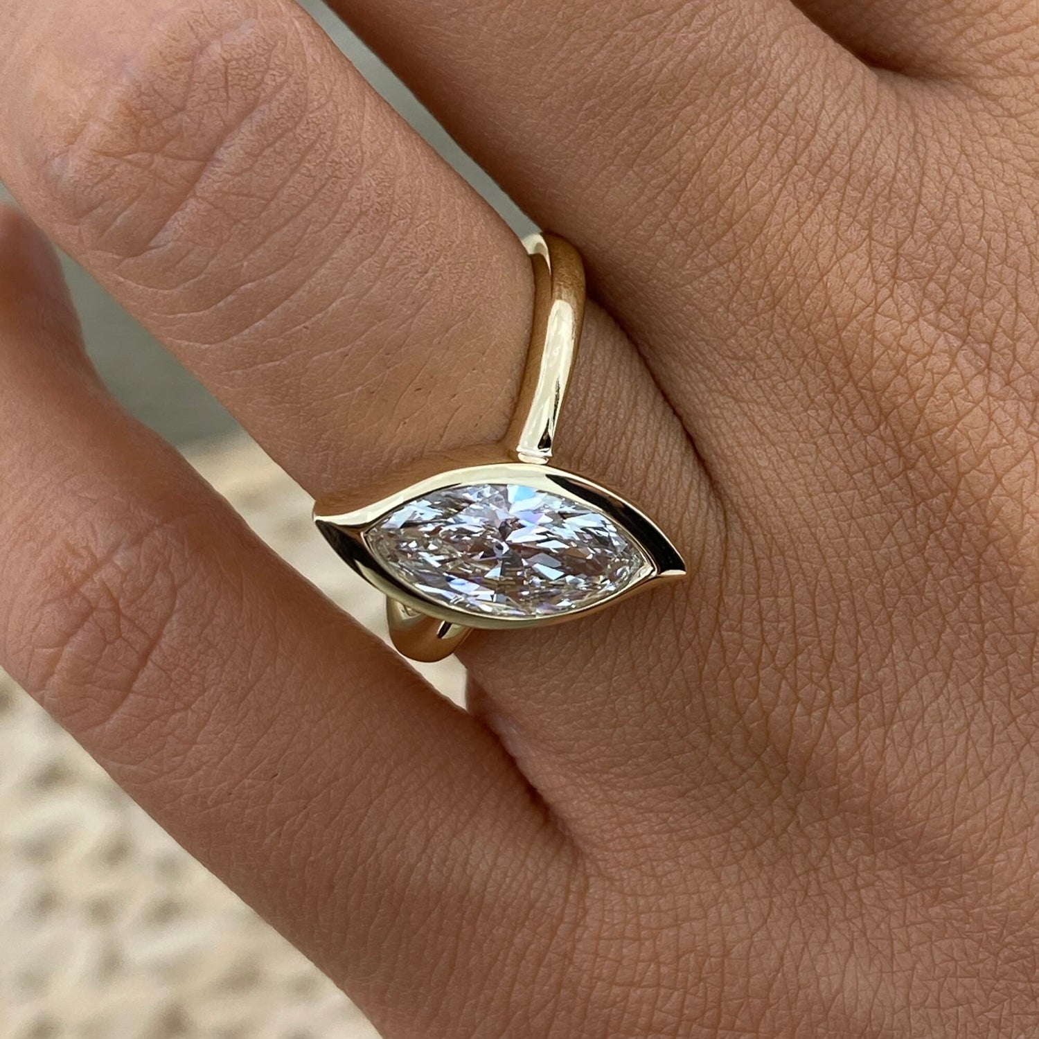 Margot 1.5 Marquise Lab-Grown Diamond Solitaire, Special Ring