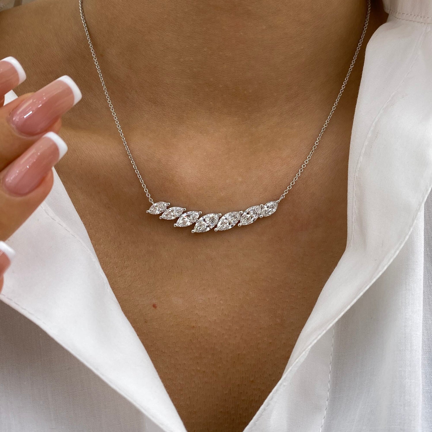 Ember 3.1 Marquise Lab-Grown Diamond Chain Necklace