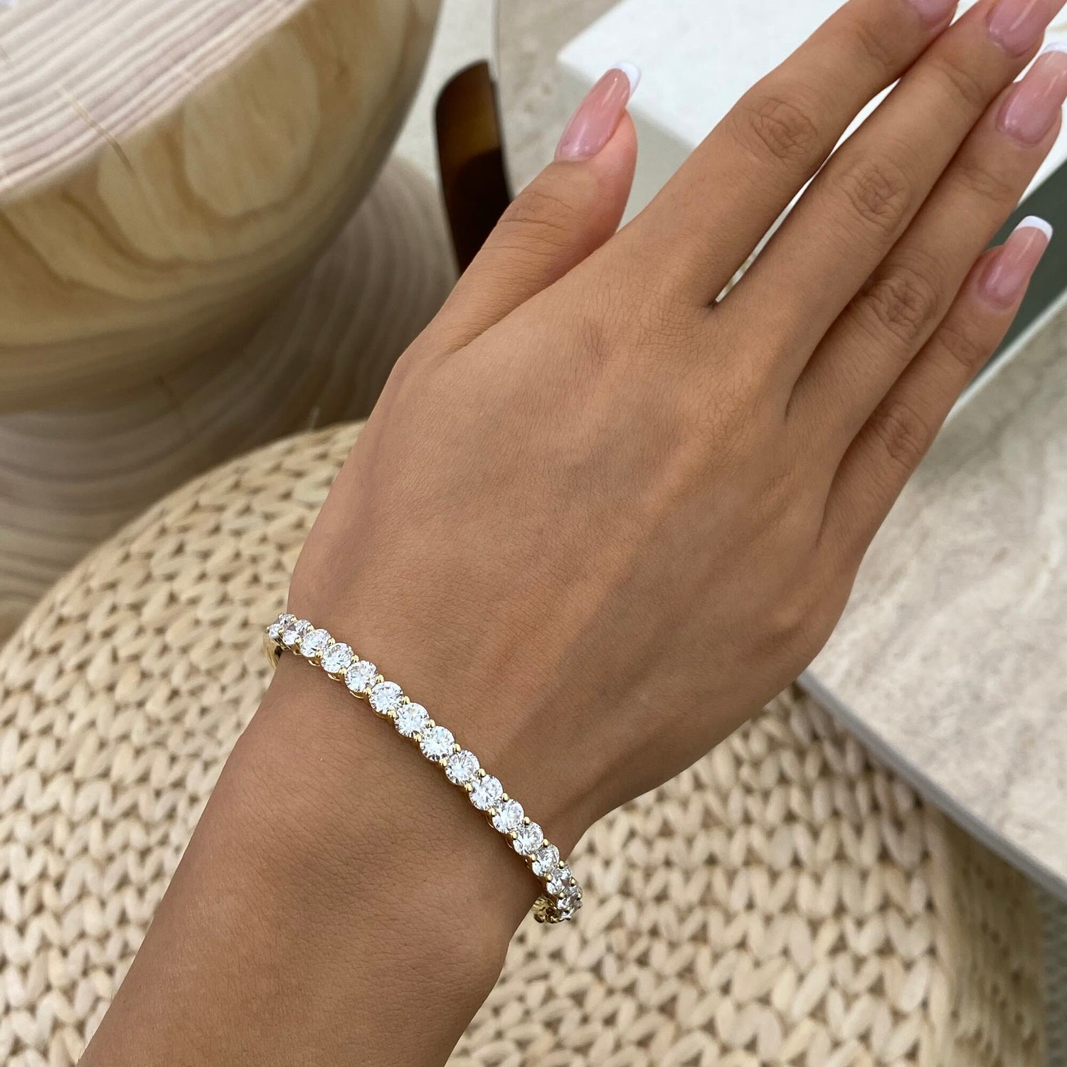 Erin 6.0 Round Lab-Grown Diamond Bangle Bracelet