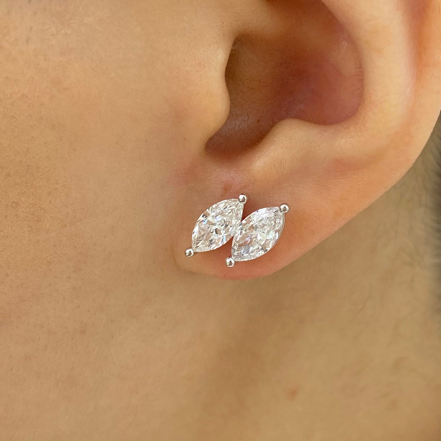 Brielle 2.4 Marquise Lab-Grown Diamond Studs Earrings
