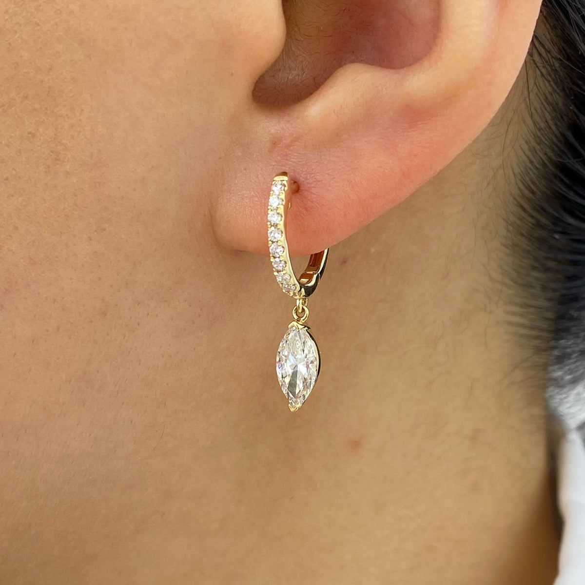 Valerie 1.4 Marquise Lab-Grown Diamond Dangle, Drop Earrings