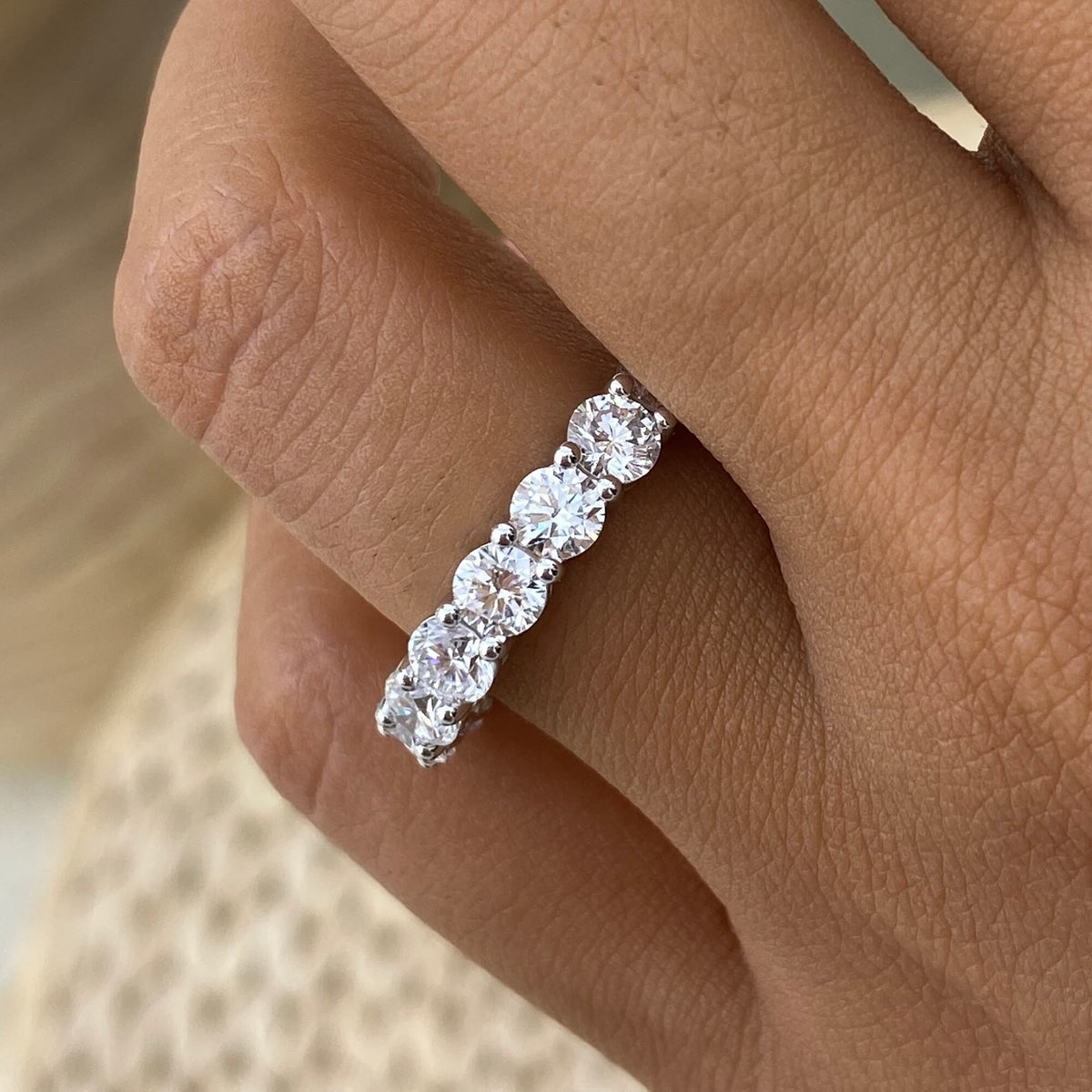 Irene 3.8 Round Lab-Grown Diamond Eternity, Special Ring