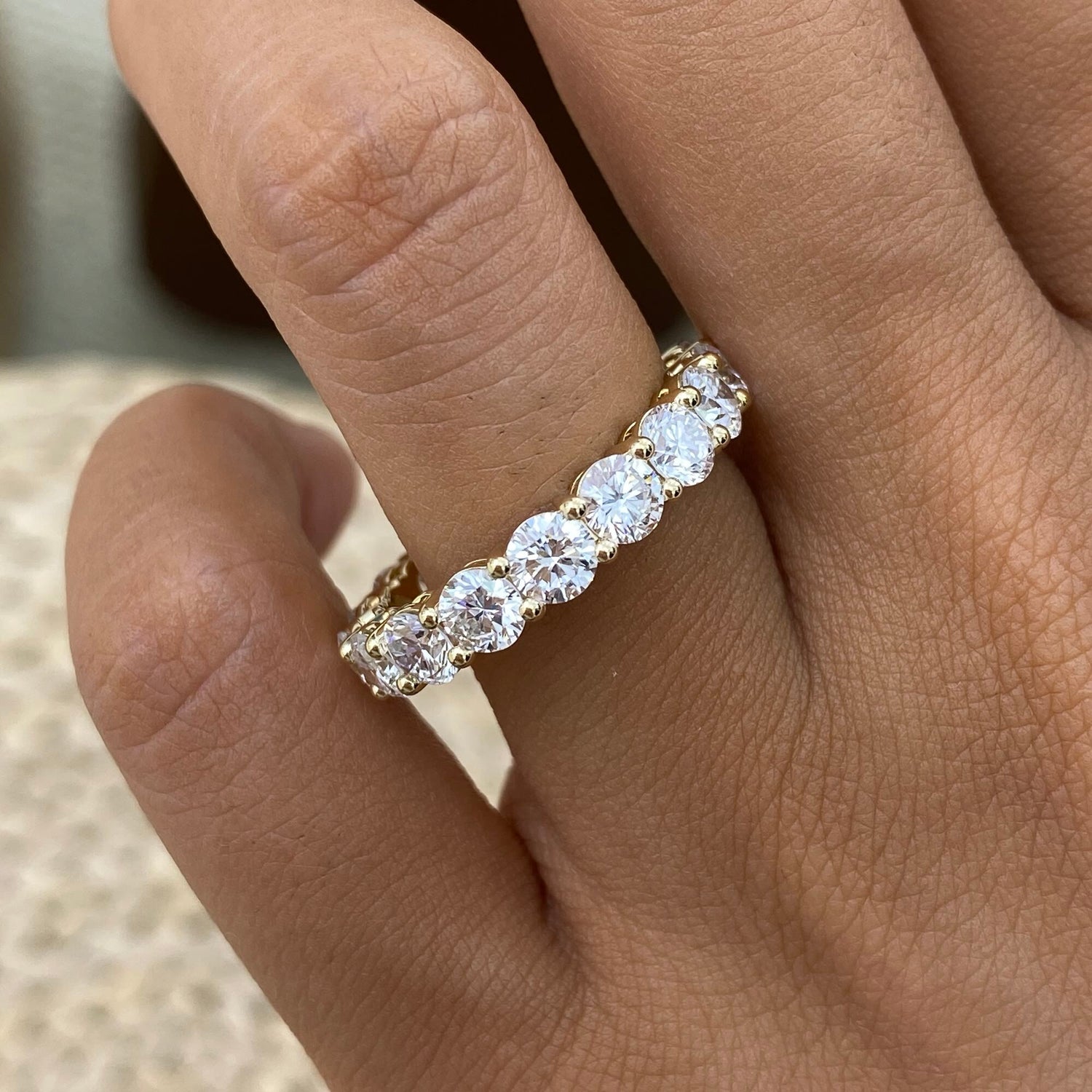 Irene 3.8 Round Lab-Grown Diamond Eternity, Special Ring
