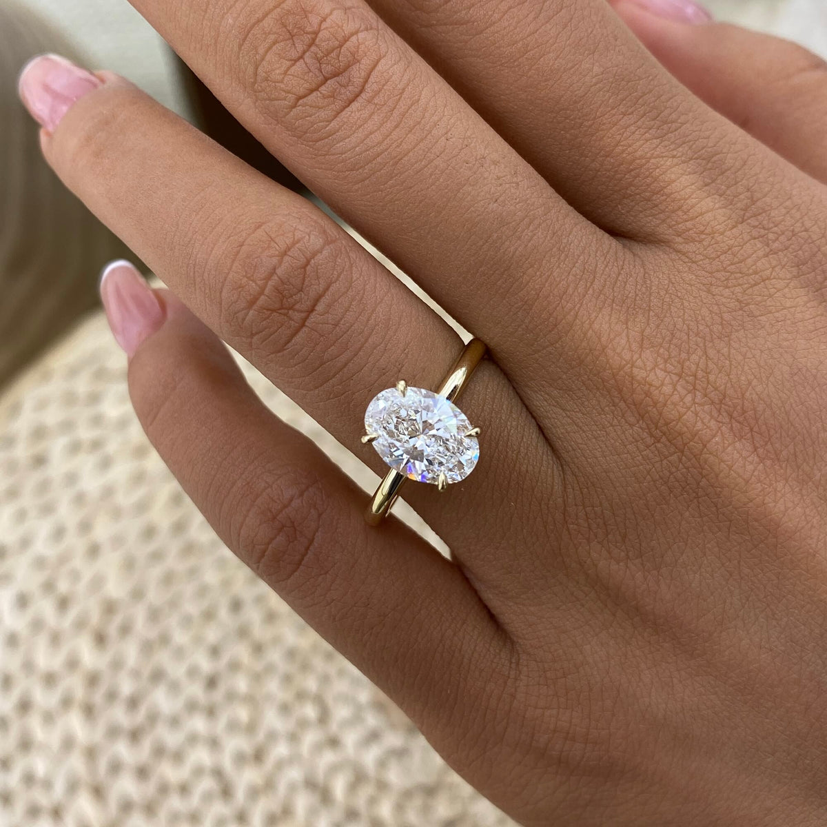 Rory 2.0 Oval Lab-Grown Diamond Solitaire Ring