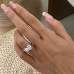 Greer 1.3 Oval Lab-Grown Diamond Toi  Moi, Special Ring