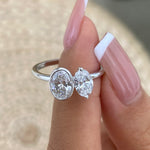 Greer 1.3 Oval Lab-Grown Diamond Toi  Moi, Special Ring