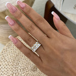 Sylvia 1.6 Pear Lab-Grown Diamond Half-Eternity, Special Ring