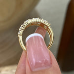 Sylvia 1.6 Pear Lab-Grown Diamond Half-Eternity, Special Ring
