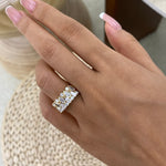 Sylvia 1.6 Pear Lab-Grown Diamond Half-Eternity, Special Ring