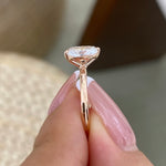 Greer 1.3 Oval Lab-Grown Diamond Toi  Moi, Special Ring
