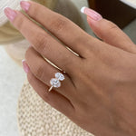 Greer 1.3 Oval Lab-Grown Diamond Toi  Moi, Special Ring