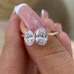 Greer 1.3 Oval Lab-Grown Diamond Toi  Moi, Special Ring