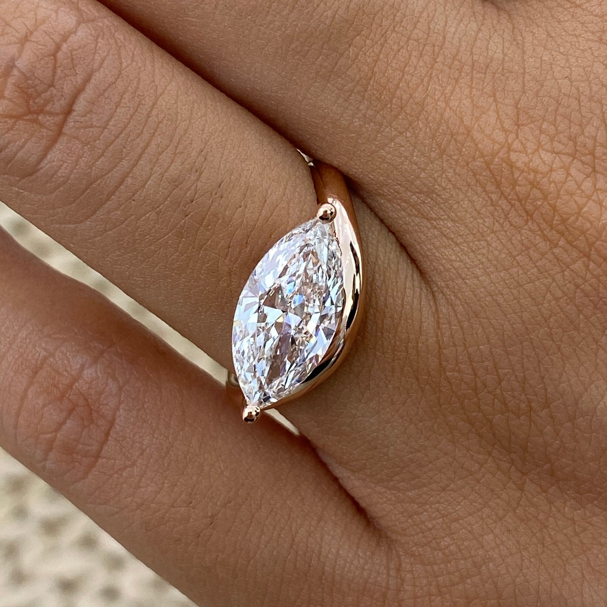 Margaret 2.0 Marquise Lab-Grown Diamond Solitaire, Special Ring