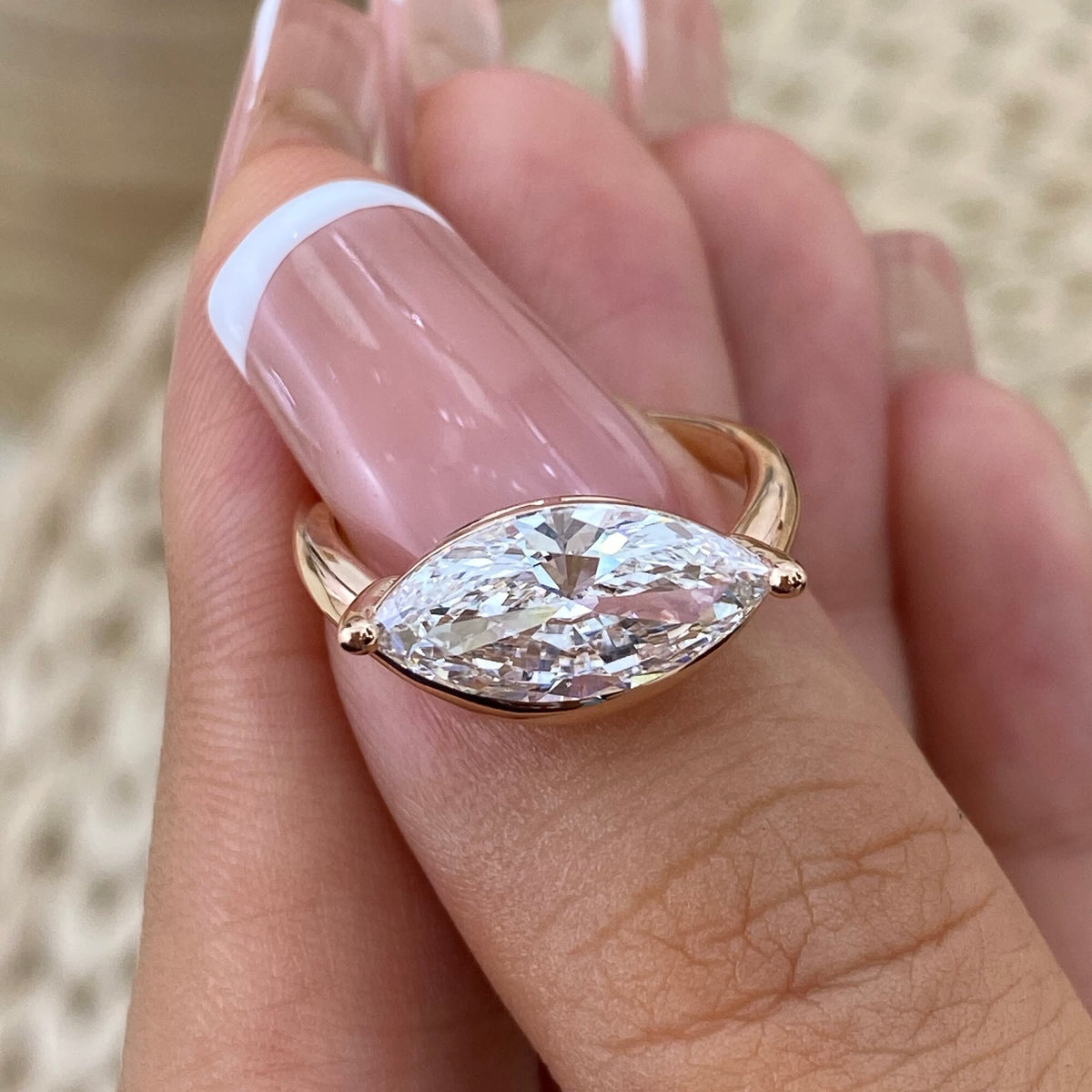 Margaret 2.0 Marquise Lab-Grown Diamond Solitaire, Special Ring
