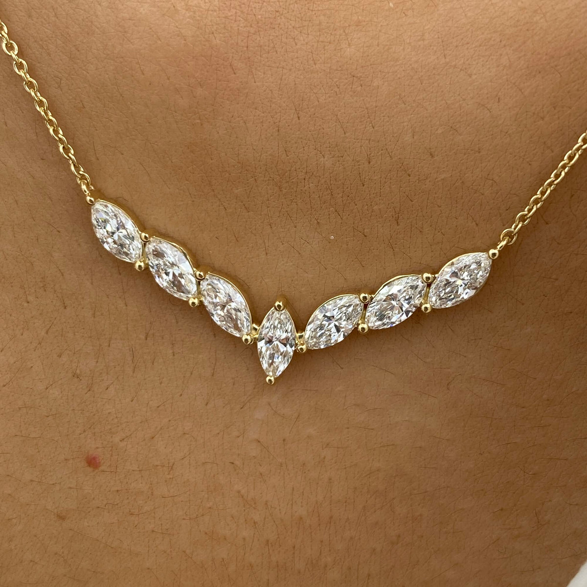 Holland 1.6 Marquise Lab-Grown Diamond Chain, Special Necklace