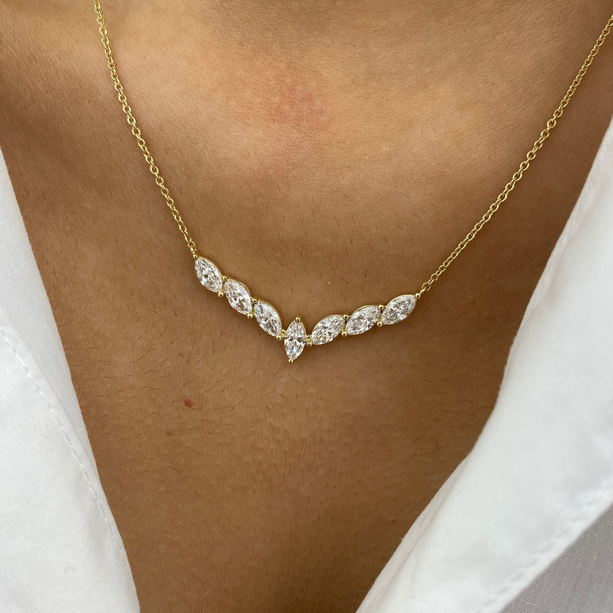 Holland 1.6 Marquise Lab-Grown Diamond Chain, Special Necklace