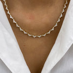 Catherine 6.7 Round Lab-Grown Diamond Tennis Necklace