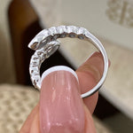 Aurelia 1.7 Pear Lab-Grown Diamond Special, Half-Eternity Ring