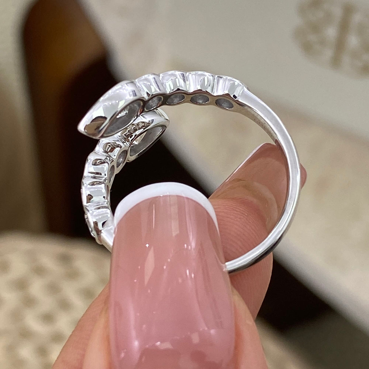Aurelia 1.7 Pear Lab-Grown Diamond Special, Half-Eternity Ring