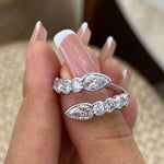 Aurelia 1.7 Pear Lab-Grown Diamond Special, Half-Eternity Ring