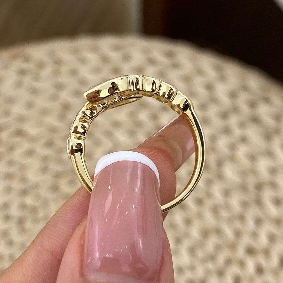 Aurelia 1.7 Pear Lab-Grown Diamond Special, Half-Eternity Ring