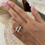 Aurelia 1.7 Pear Lab-Grown Diamond Special, Half-Eternity Ring