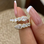 Aurelia 1.7 Pear Lab-Grown Diamond Special, Half-Eternity Ring