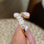 Aurelia 1.7 Pear Lab-Grown Diamond Special, Half-Eternity Ring