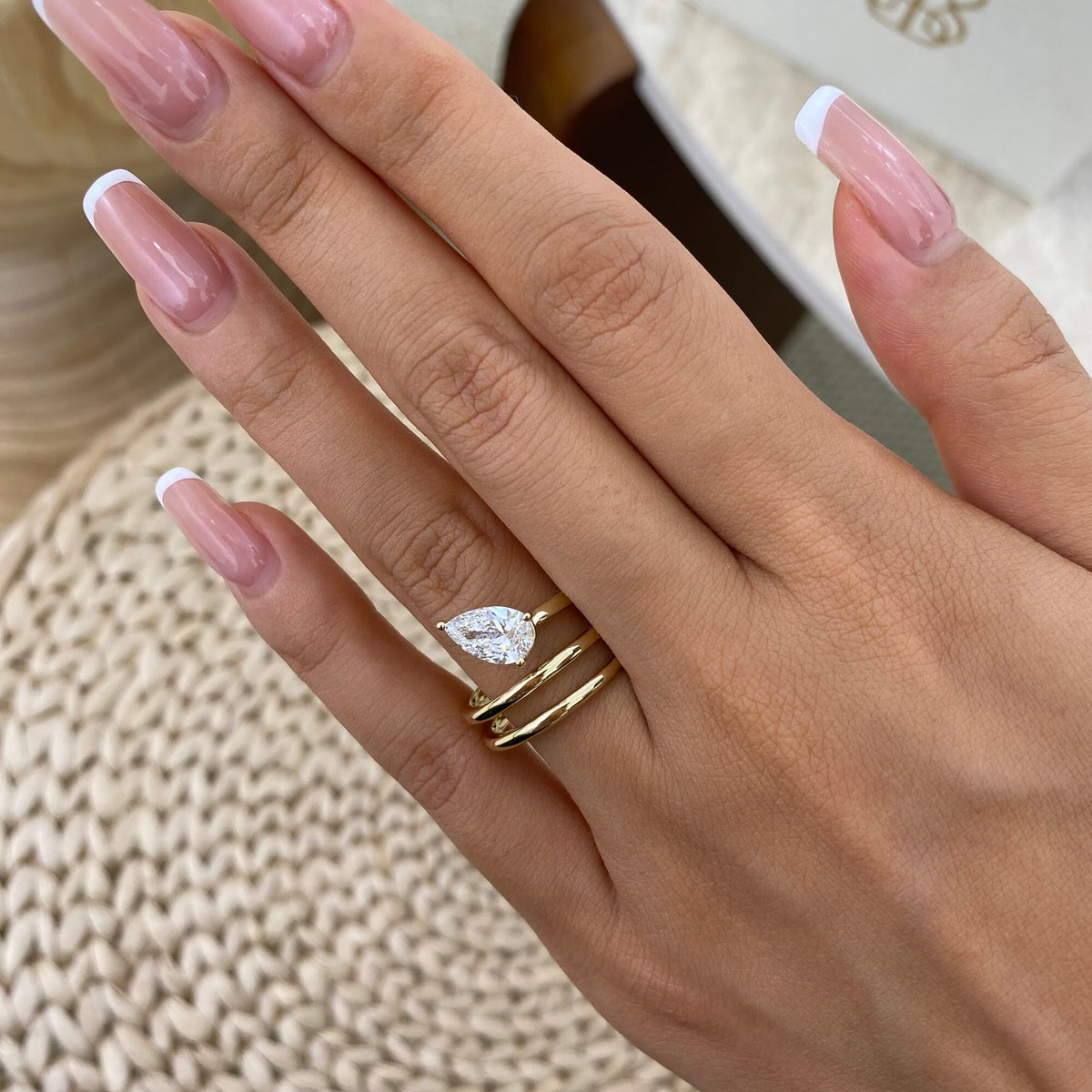 Sage 1.0 Pear Lab-Grown Diamond Solitaire, Special Ring