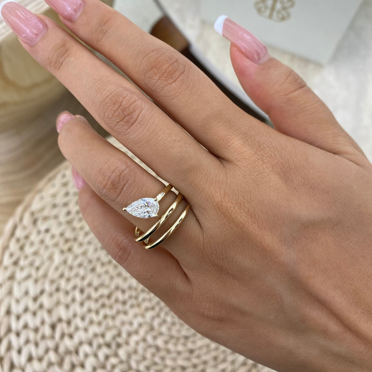Sage 1.0 Pear Lab-Grown Diamond Solitaire, Special Ring